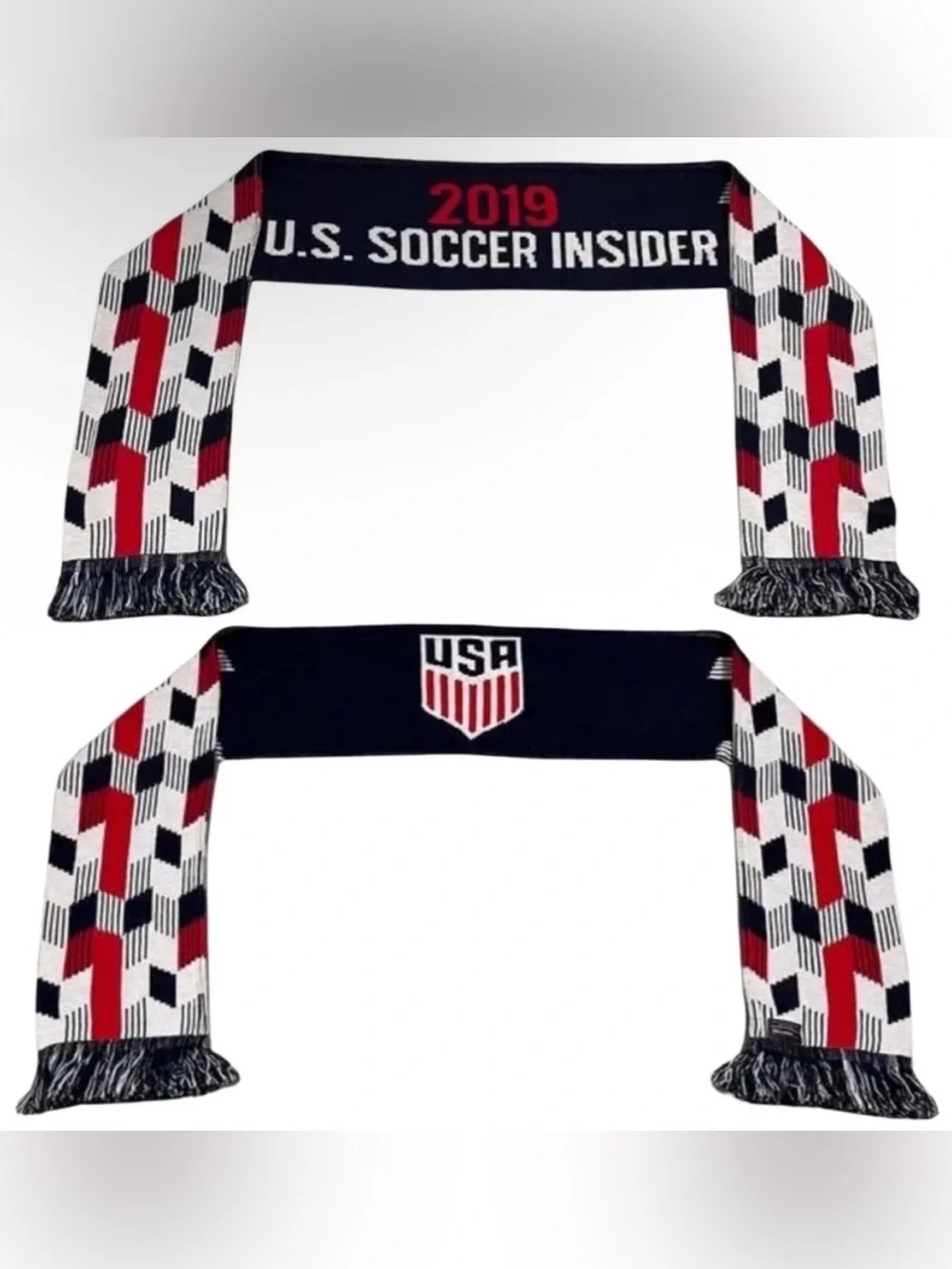 Ruffneck US Soccer Scarf Team USA Insider 2019 FIFA World Cup Red White Blue